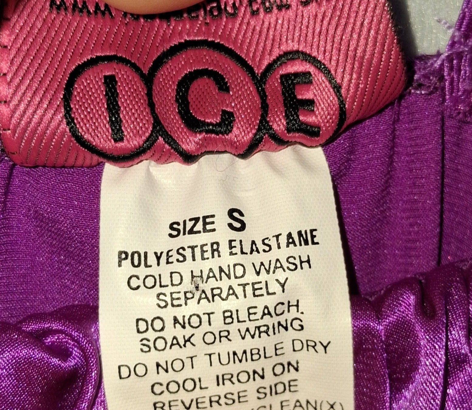 Ice Purple Satin Spaghetti Strap Dress With Rosette Detail - Size S - Image 2