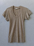 Kookai Women's Scoop Neck Short Sleeve T-Shirt - Brown - Image 1
