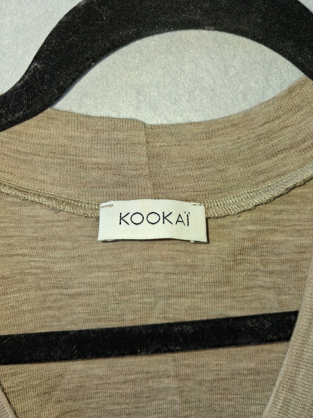 Kookai Women's Scoop Neck Short Sleeve T-Shirt - Brown - Image 2