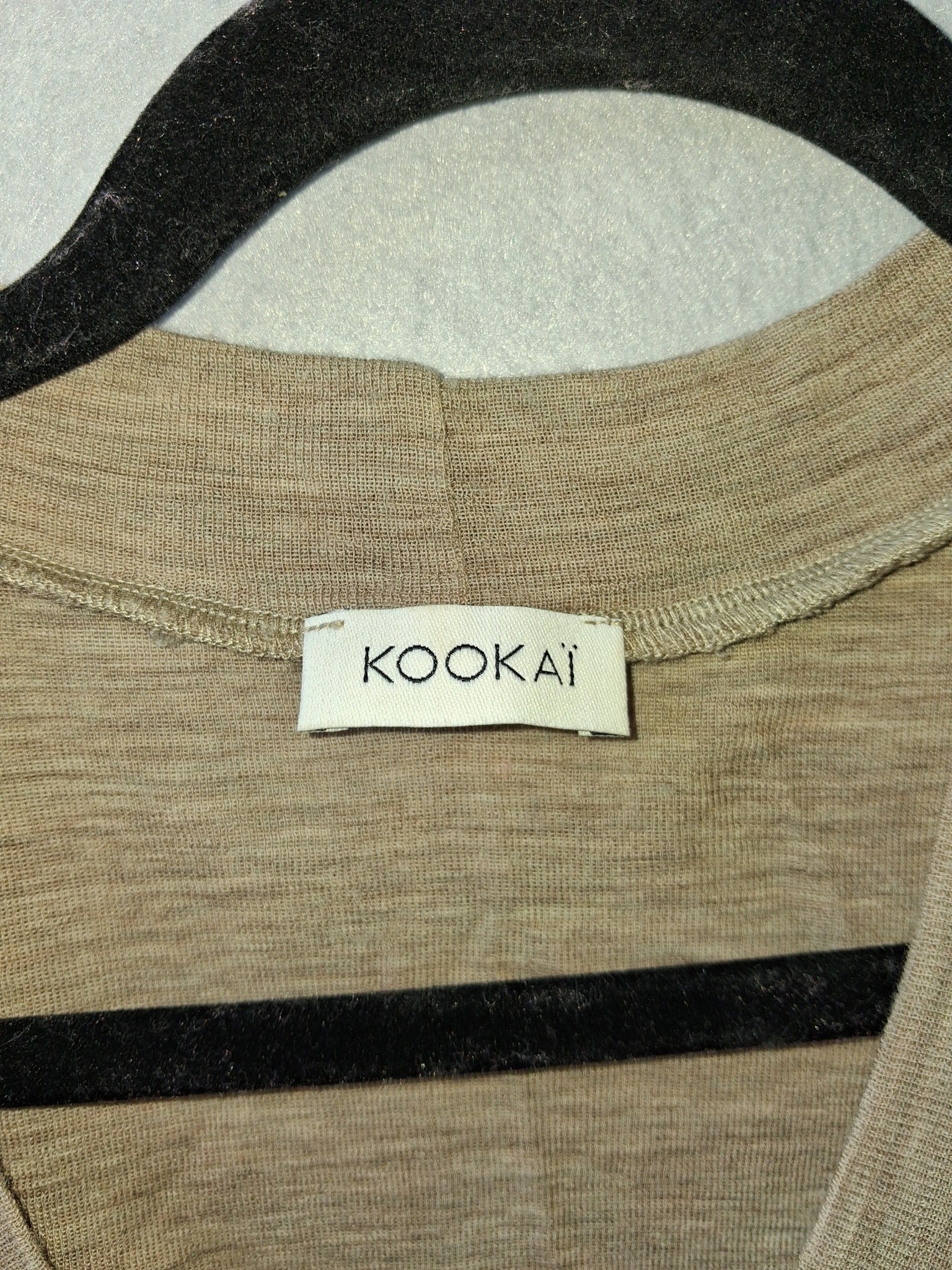 Kookai Women's Scoop Neck Short Sleeve T-Shirt - Brown - Image 2
