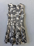 Refill Black and White Floral Sleeveless Fit and Flare Dress - Image 1