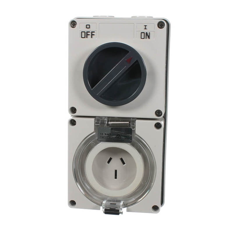 3 Pin 15A Outlet Switch Combination