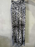 High Waisted Bootleg Pants - Soft to Touch - Ash Primal Pattern - Size M & L