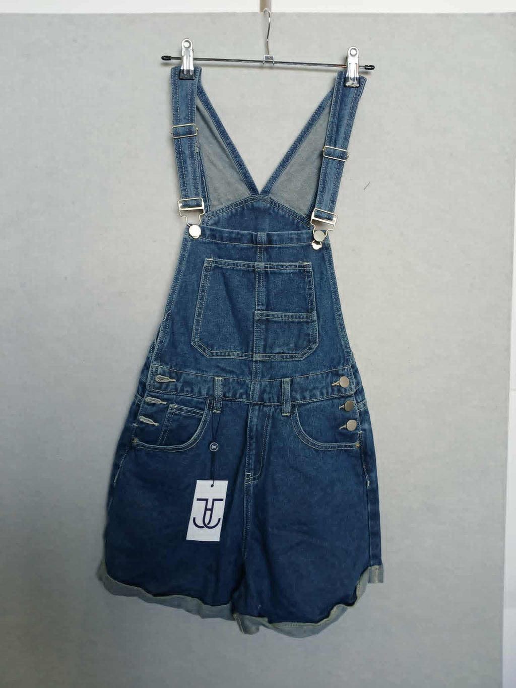 JHC Designer Denim Overall Shorts YJ2