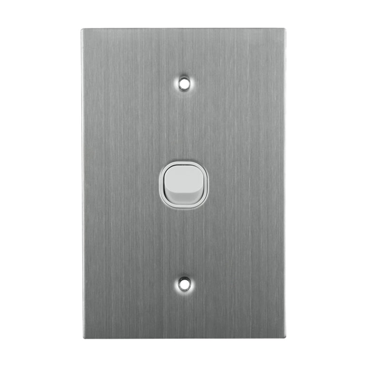 Stainless Steel Switchplates - White - Multiple Variants