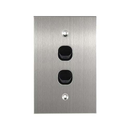 Stainless Steel Switchplates - Black - Multiple Variants