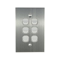 Stainless Steel Switchplates - White - Multiple Variants