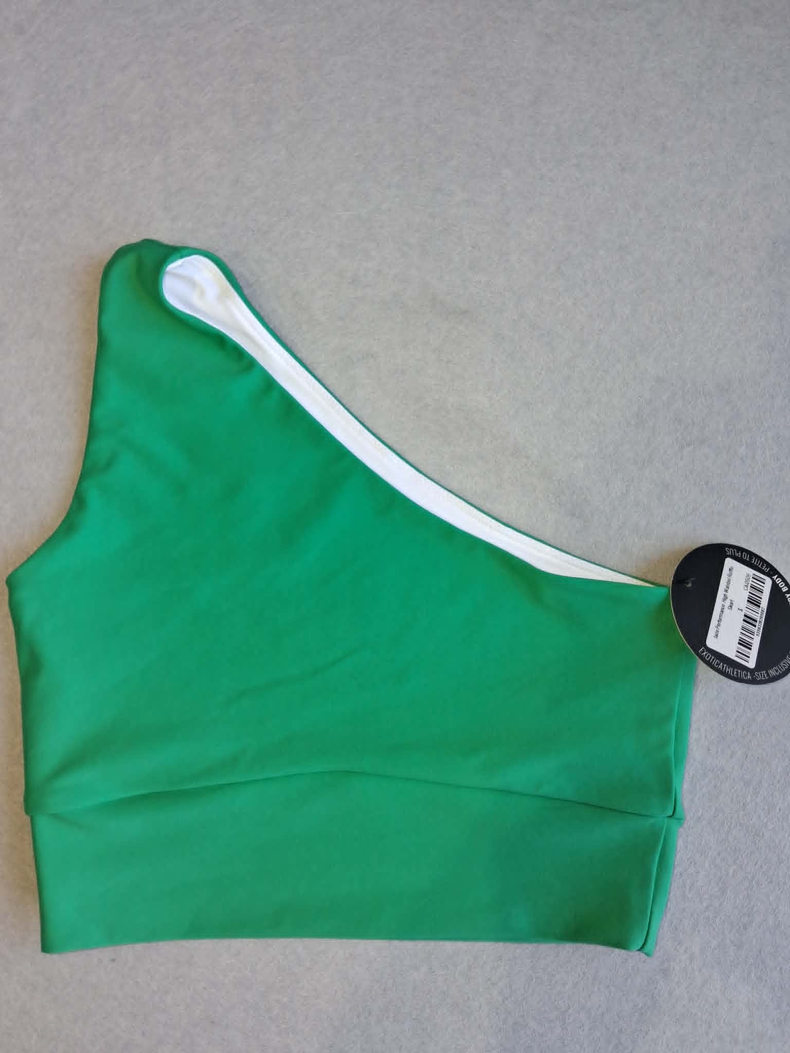 ExoticAthletica One Shoulder Crop Tops - Size S